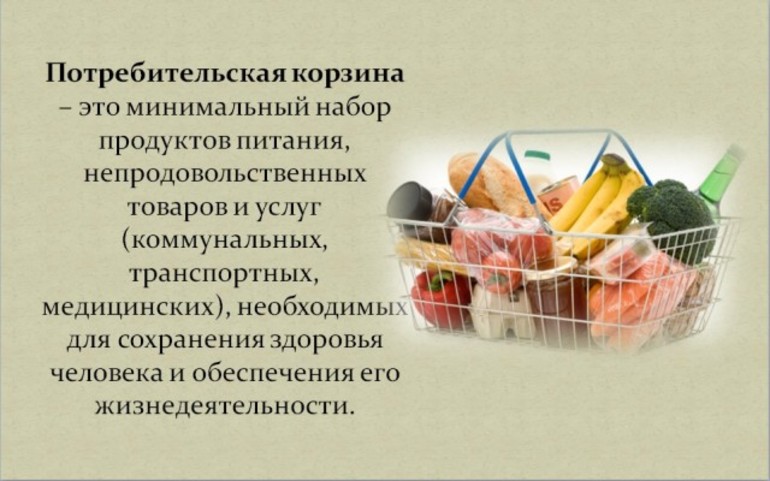 Минимальный продуктовый набор 2019