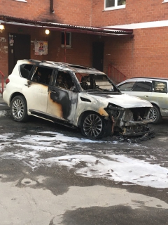 В городе Шелехов подожгли автомобиль главы города