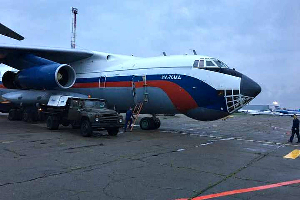 В Приагарье прибыл военный самолет с гумпомощью для пострадавших при наводнении